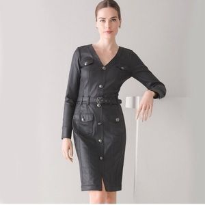 White House Black Market Coated Denim Dress